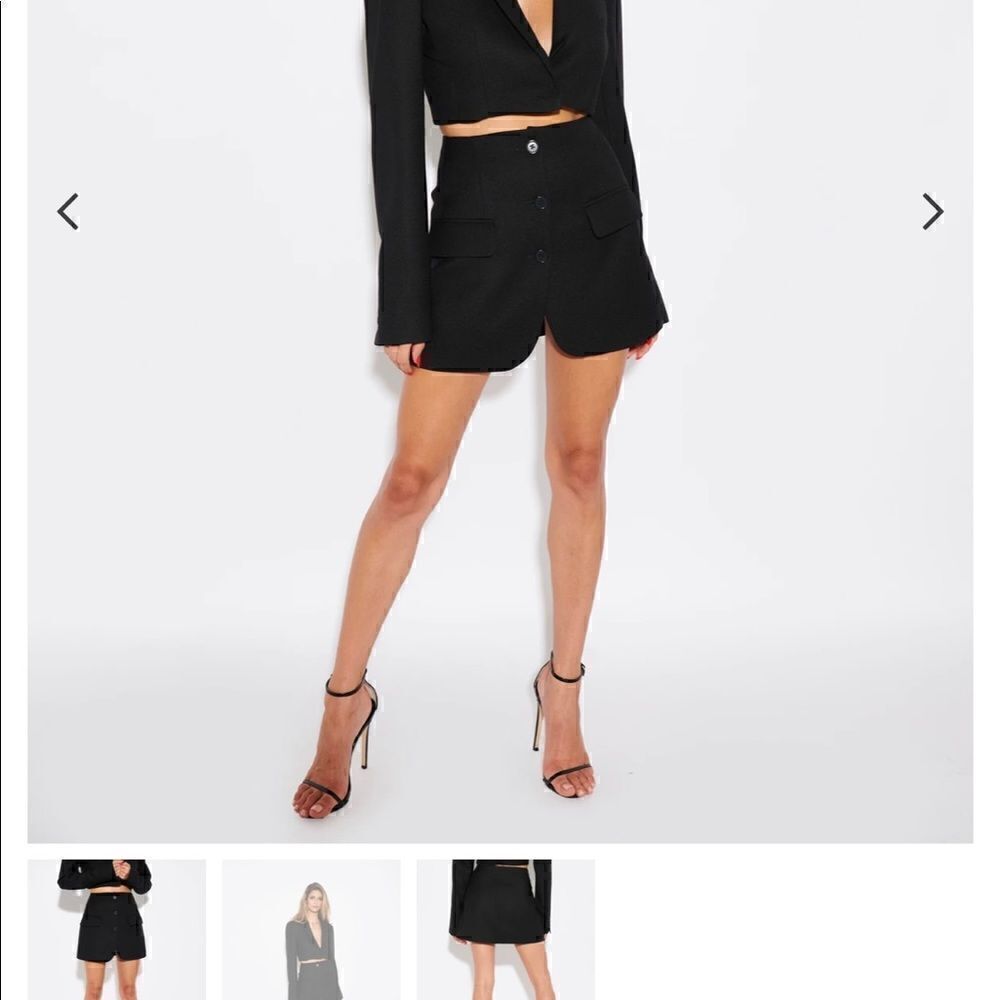 Effie Kats brand Sylo Mini Skirt Blazer Black - Picture 4 of 7